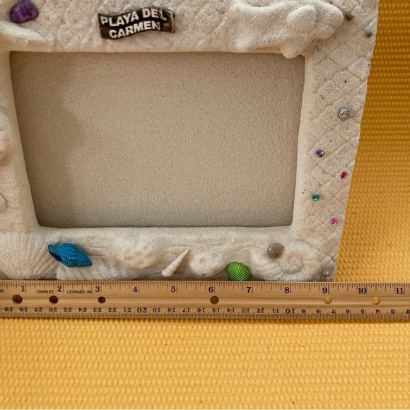 Cozumel Mexico Sandy Beach & Shells Vacation Photo Frame Holds 5" X 7" Photo - Picture 4 of 6